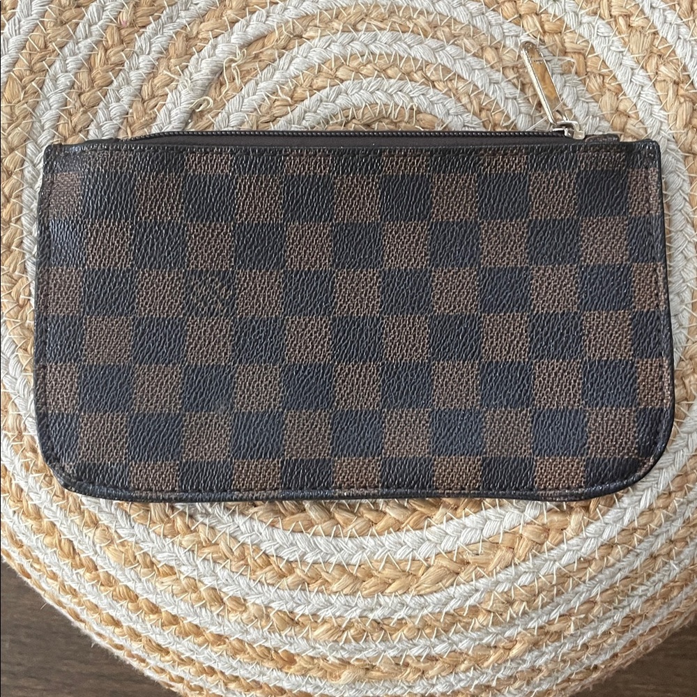 LV Damier Ebene zippered wristlet. - Picture 2 of 6